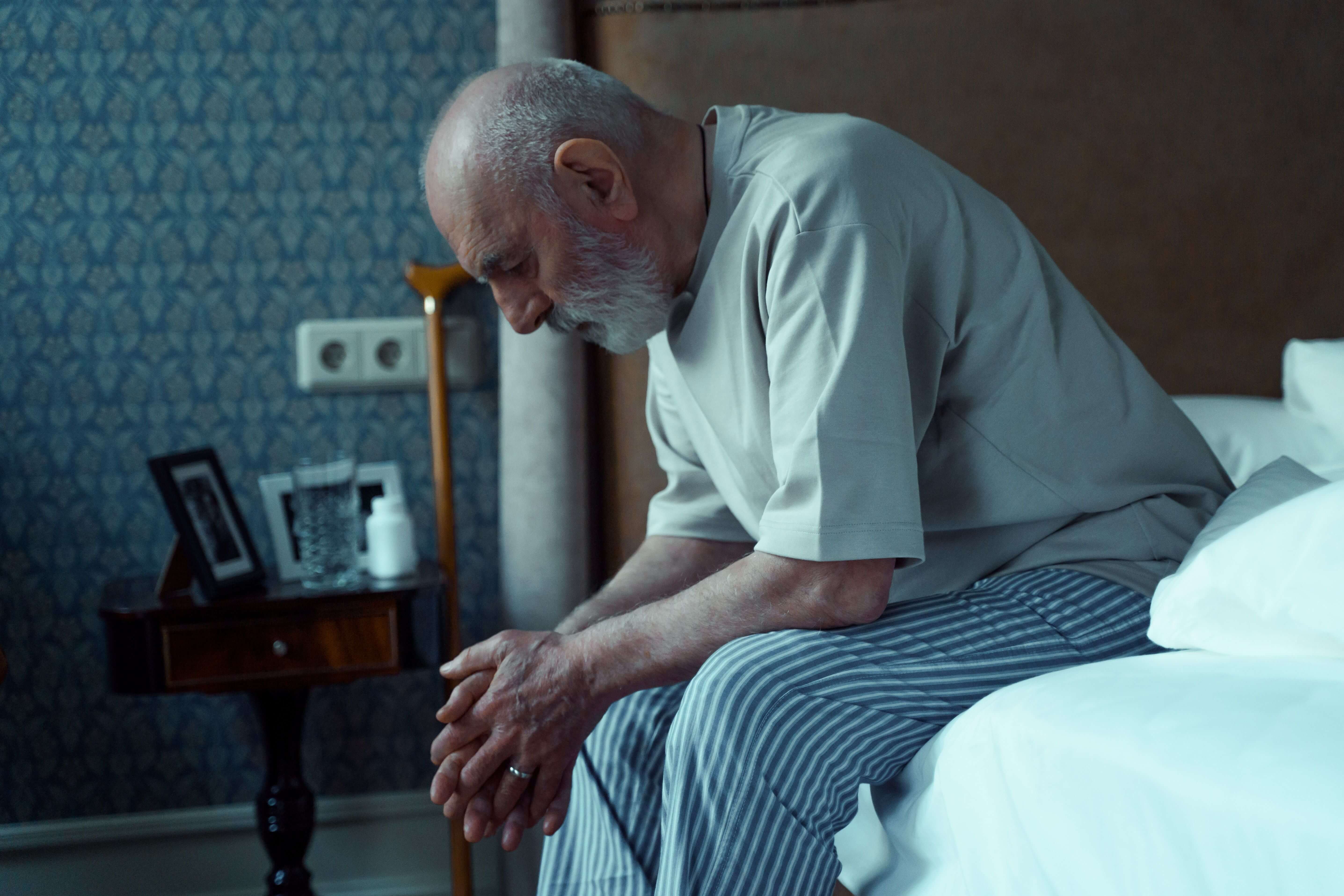 man in pajamas
