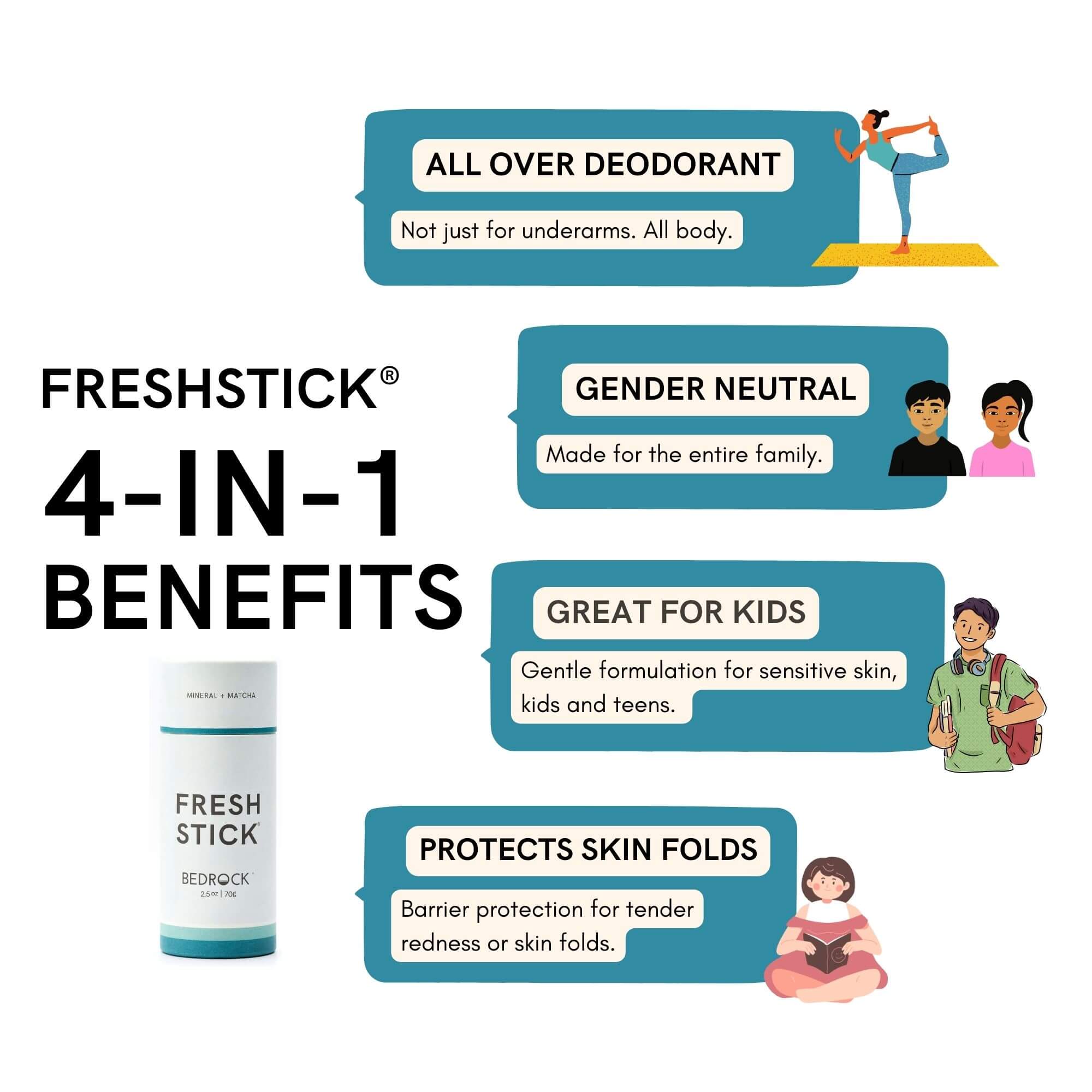 Freshstick | Non Irritating Zinc Oxide Deodorant