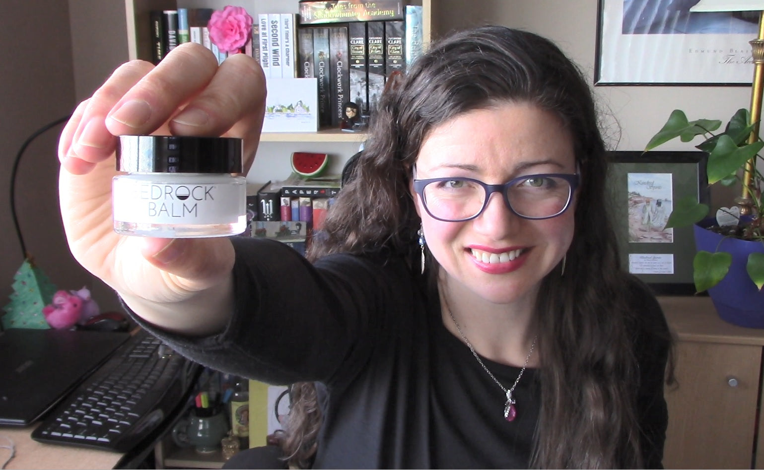 @RosyJulieBC on YouTube with Bedrock Balm