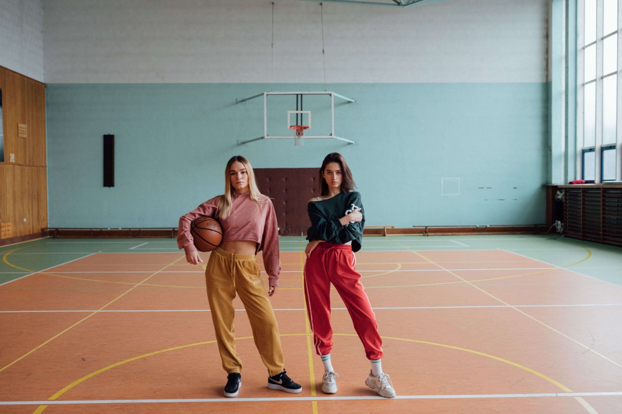 girls playing basketball