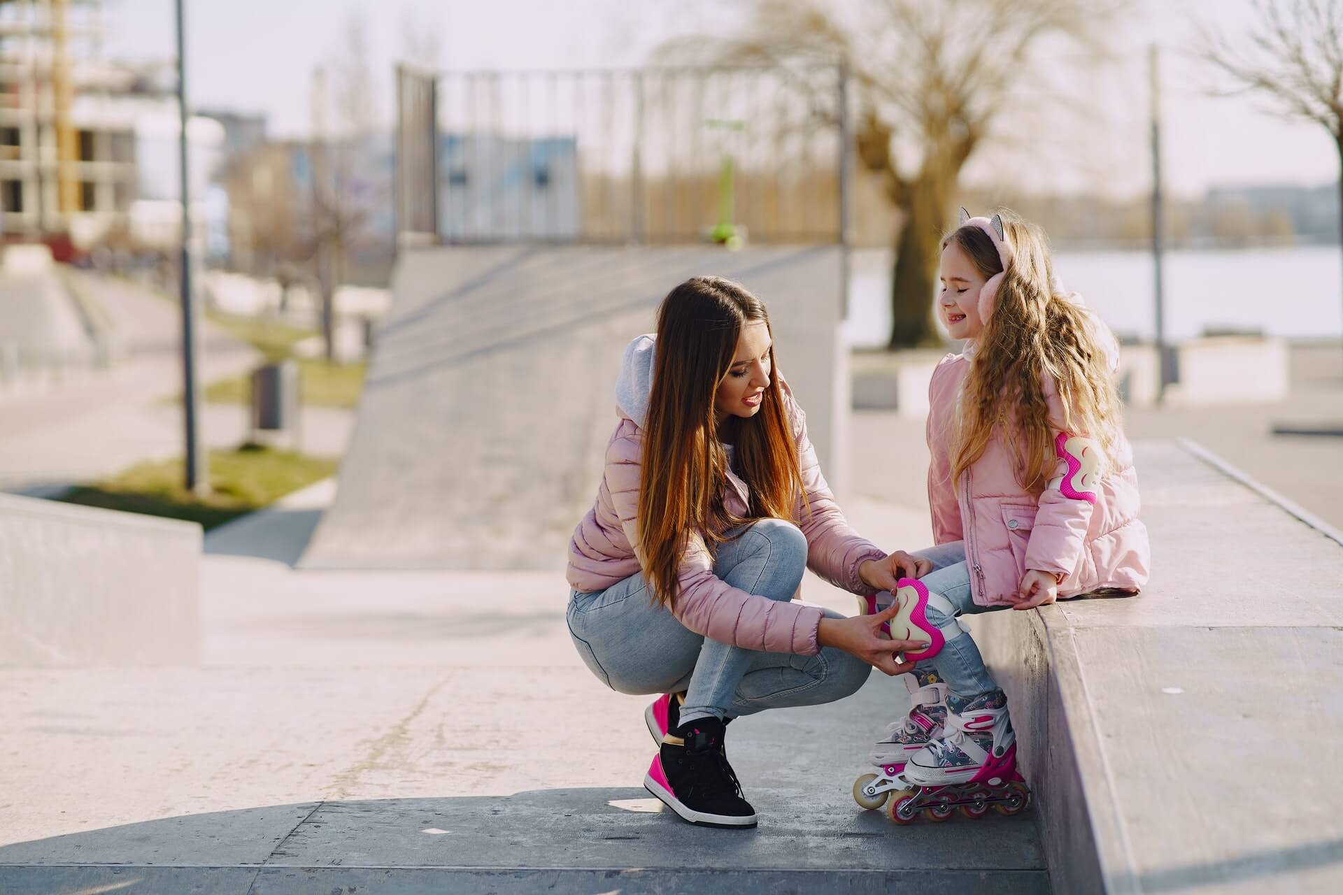 girl crying by skatepark