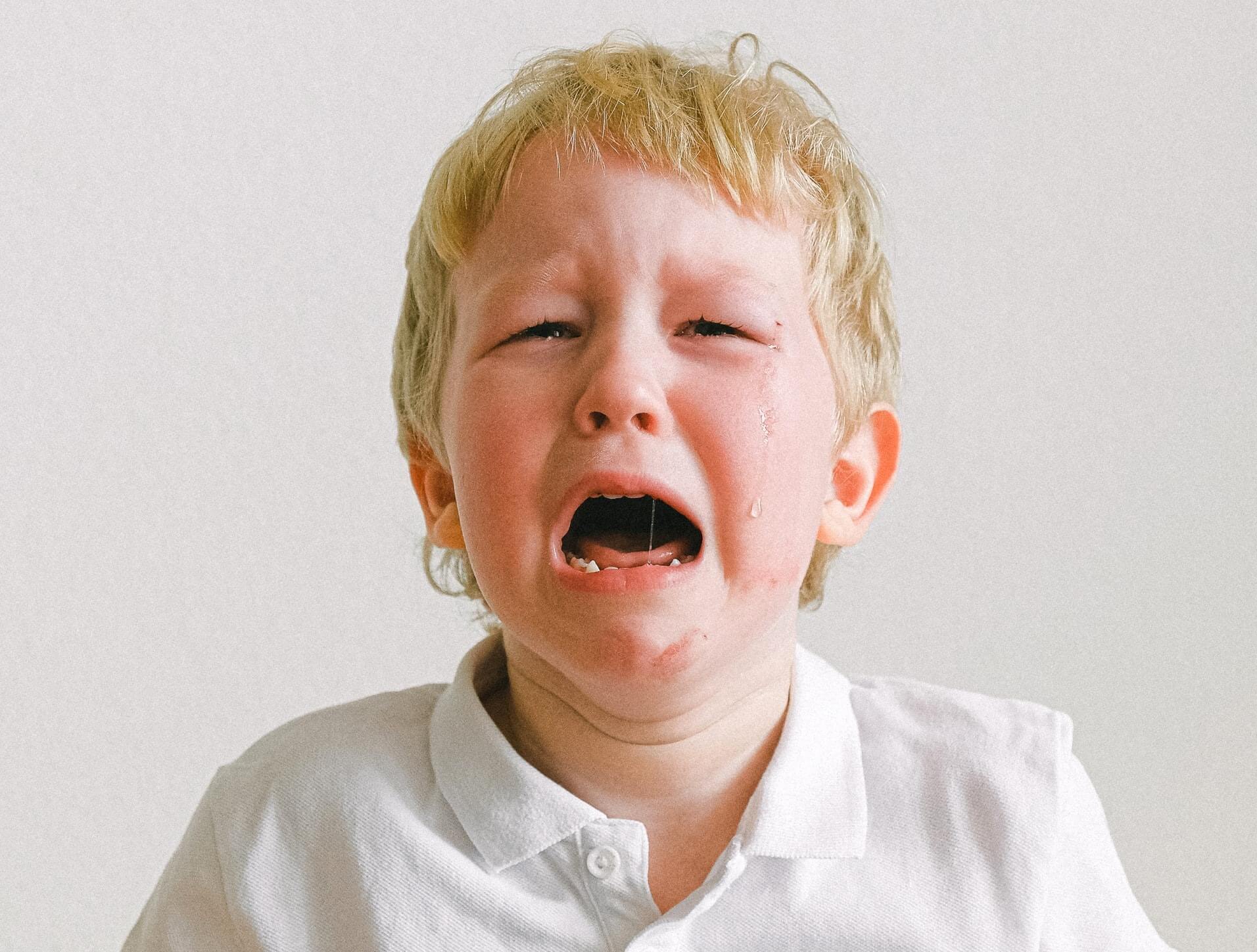 boy crying