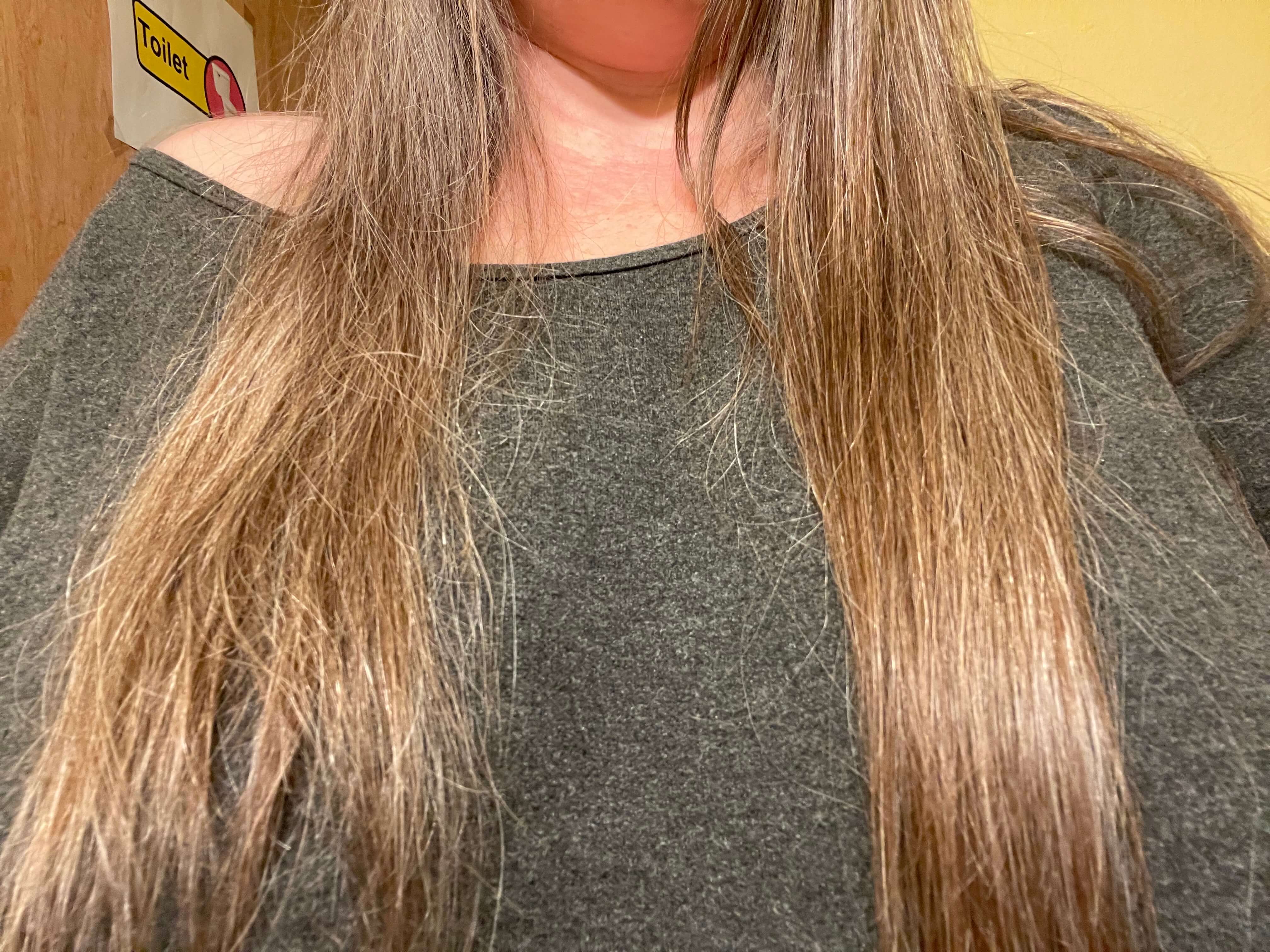 hair split ends with bedrock balm