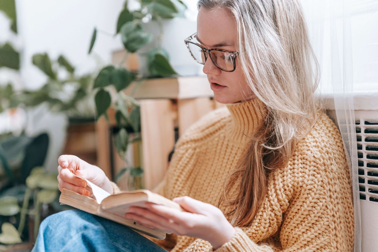 woman reading
